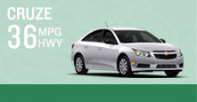 Chevy Cruze Compact Car 36 MPG