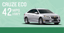 Chevy Cruze Eco Compact Car 42 MPG