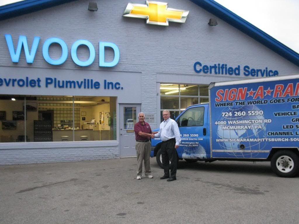 Wood Chevrolet Plumville Showroom in PLUMVILLE PA